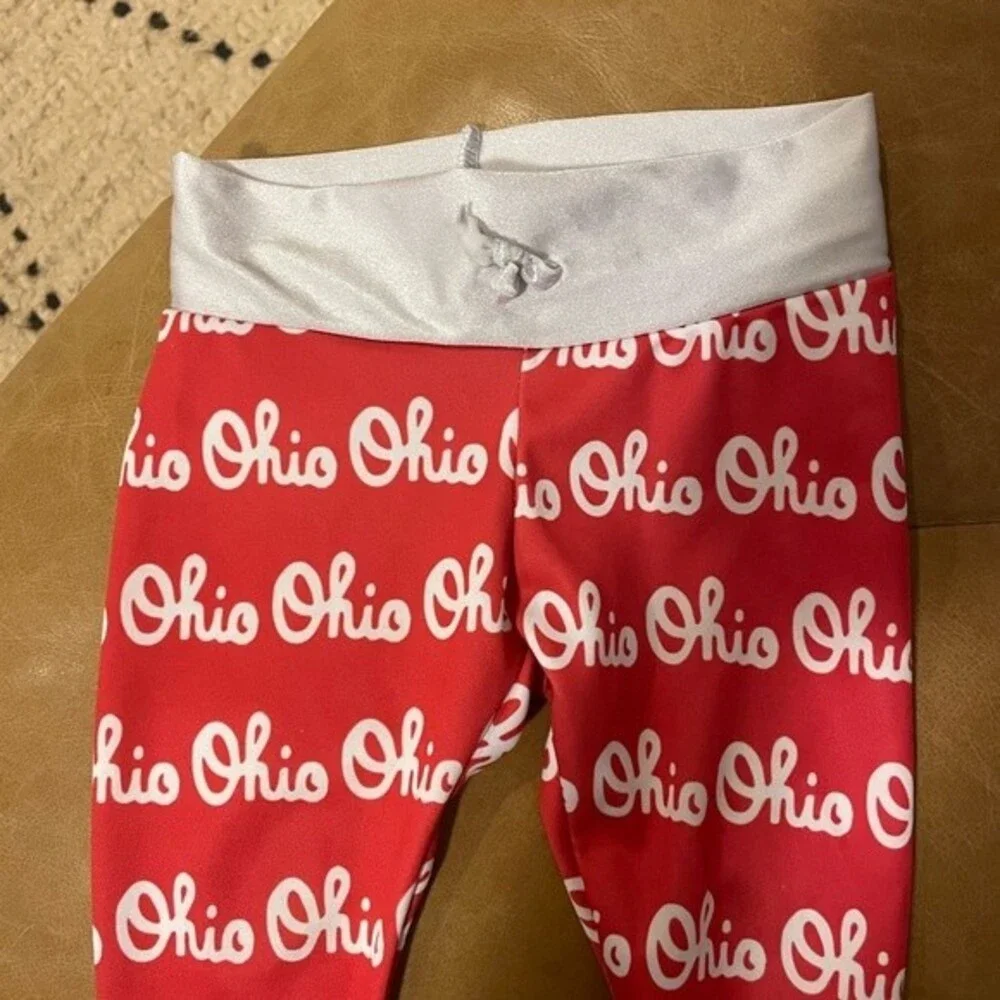 Ohio State Buckeyes red script ohio kids baby pants size 9-12 months